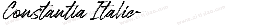 Constantia Italic字体转换